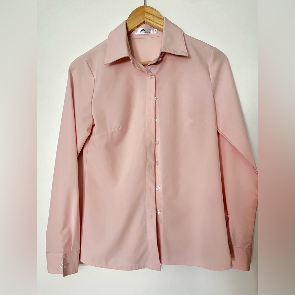 Elegant Women's Pink Dress Shirt